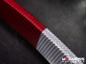 Alfa Romeo Stelvio Front V Shield Grill Frame - Carbon Fiber - Italian Theme - Feroce Carbon